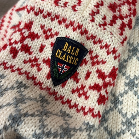 Dale Of Norway CASPER Vintage Norwegian Wool Cardigan Sweater Size Medium - Picture 4 of 10